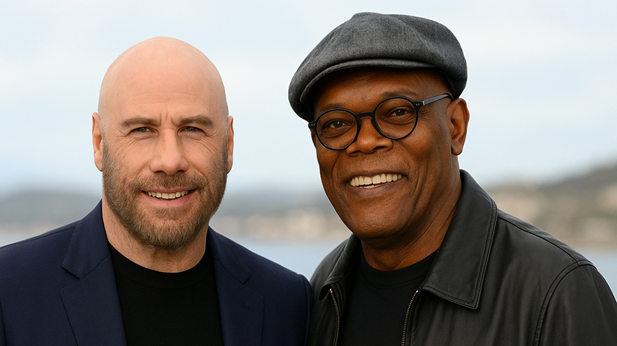 John Travolta en Samuel L. Jackson neergestreken op de Canarische Eilanden